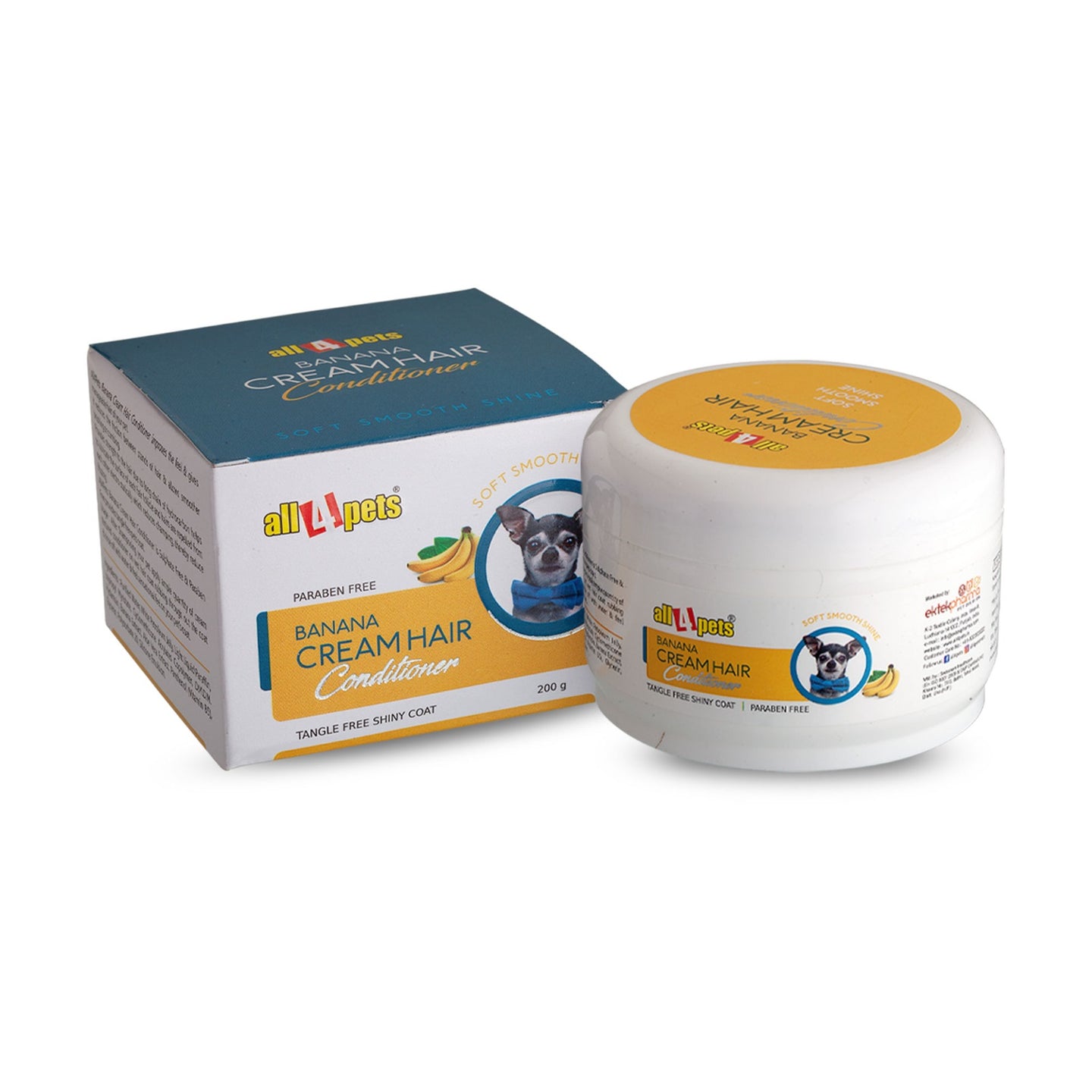 All4pets Cream Hair Conditioner for Pets Tangle Free Shiny Coat-200g