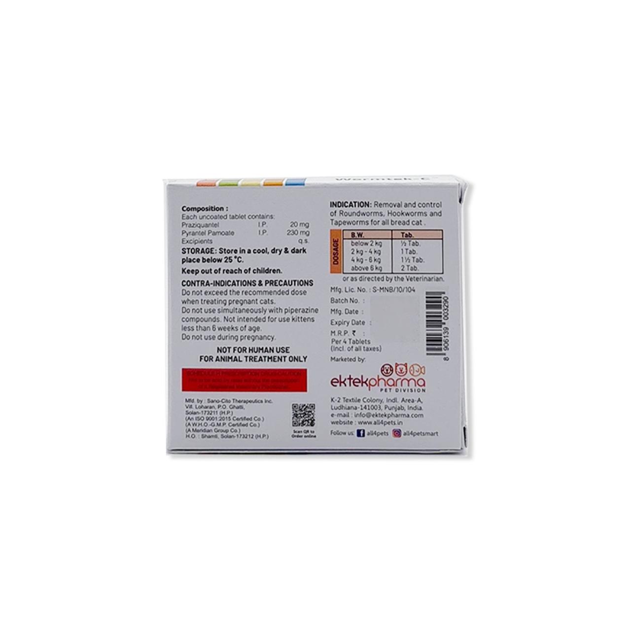 Wormtek-C Tablets for Cats