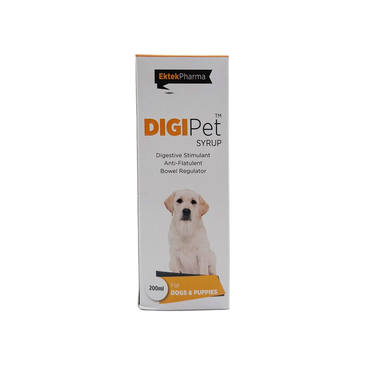 Digipet Syrup -200ml ( Pack of 2) Digestive Stimulant, Anti-Flatulent, Bowel Regulator