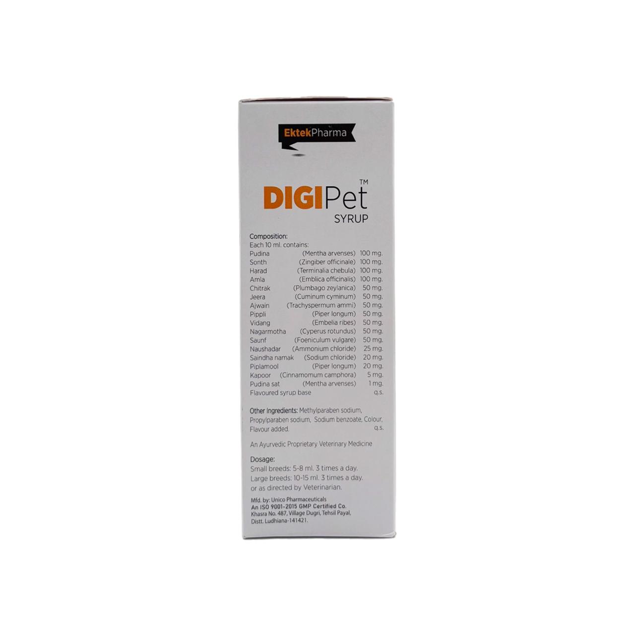 Digipet Syrup -200ml ( Pack of 2) Digestive Stimulant, Anti-Flatulent, Bowel Regulator