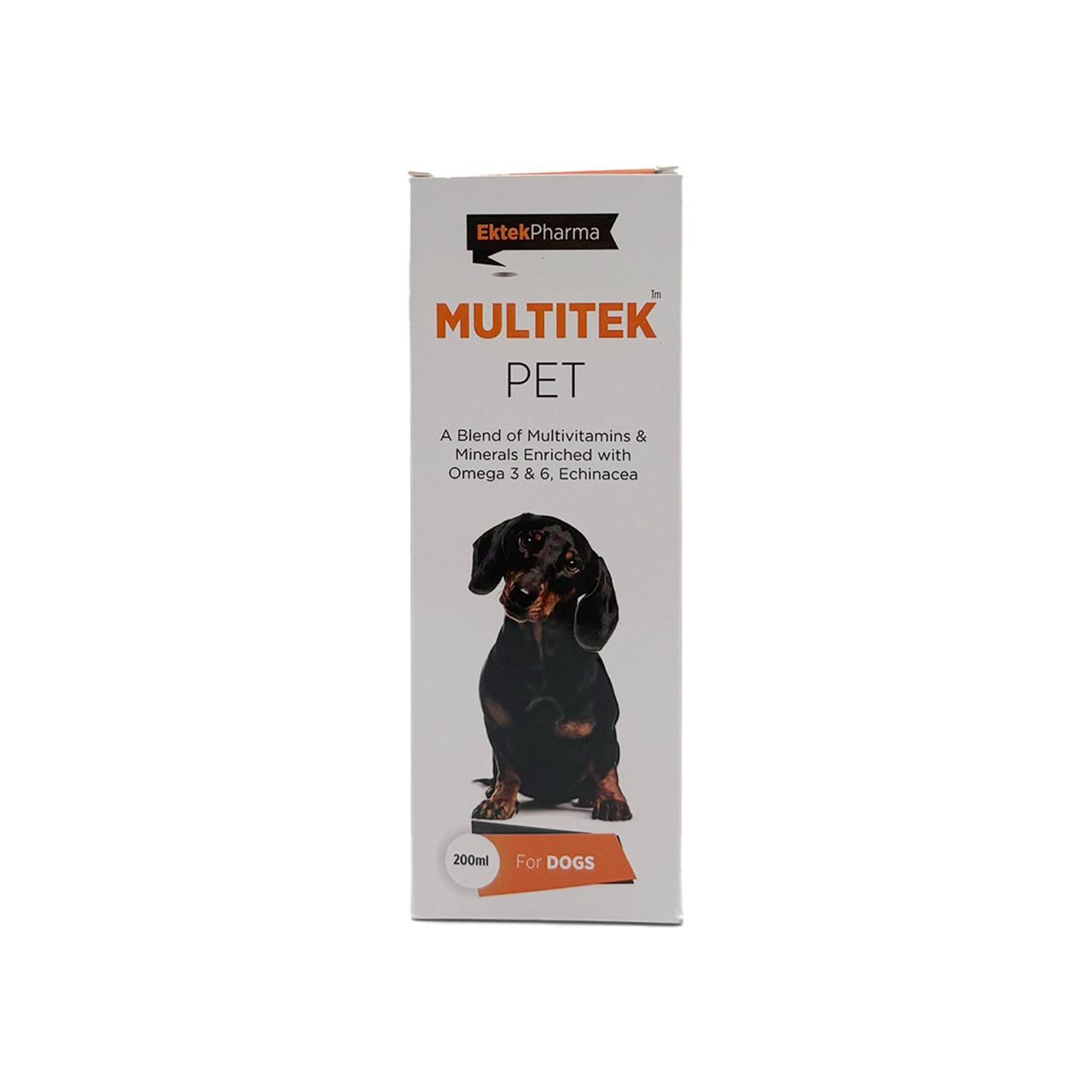 Multitek Pet Syrup 200ml (Enriched with Omega 3)