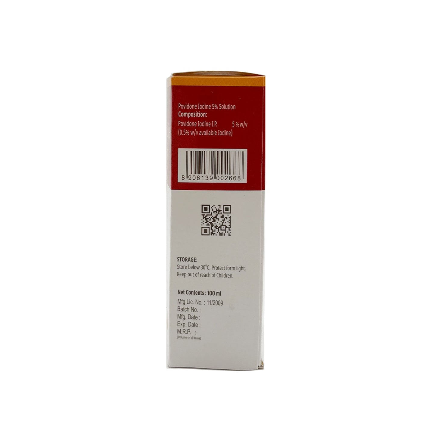 Povidone Iodine 5% Solution – 100ml (Pack of 2)