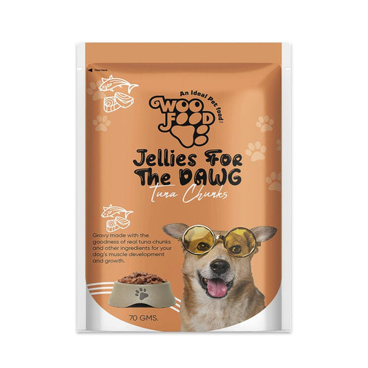 WooFood Tuna Chunks (Jellies for Dogs) -70gm ( Pack of 5)
