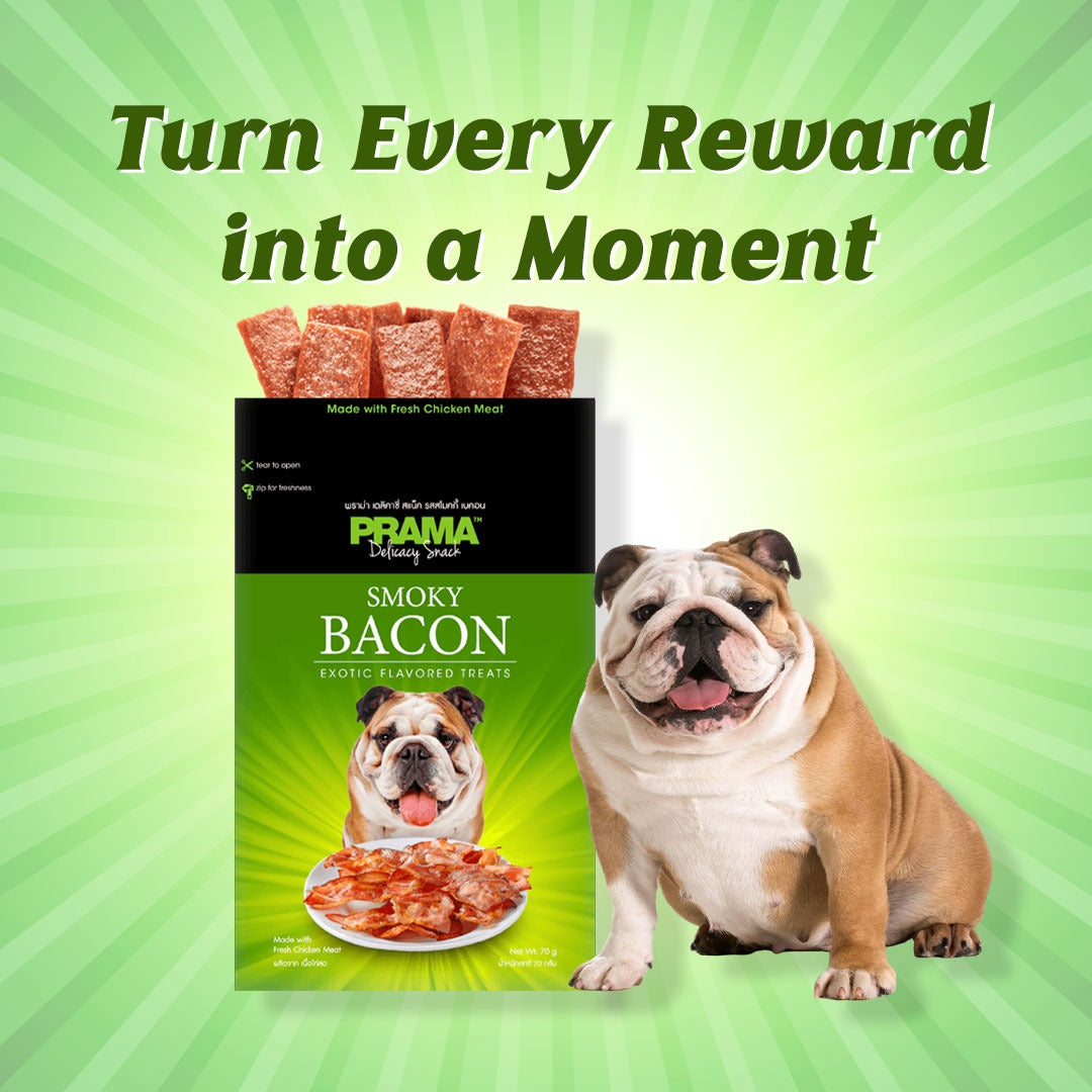 Prama Smoky Bacon Dog Treats 70g (Pack of 2)