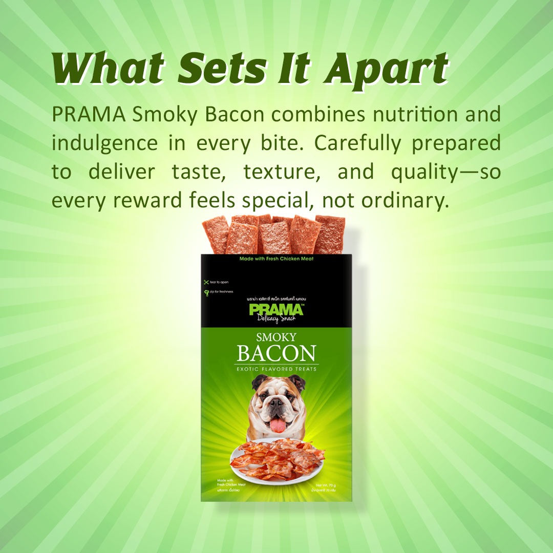 bacon flavored dog reward treats