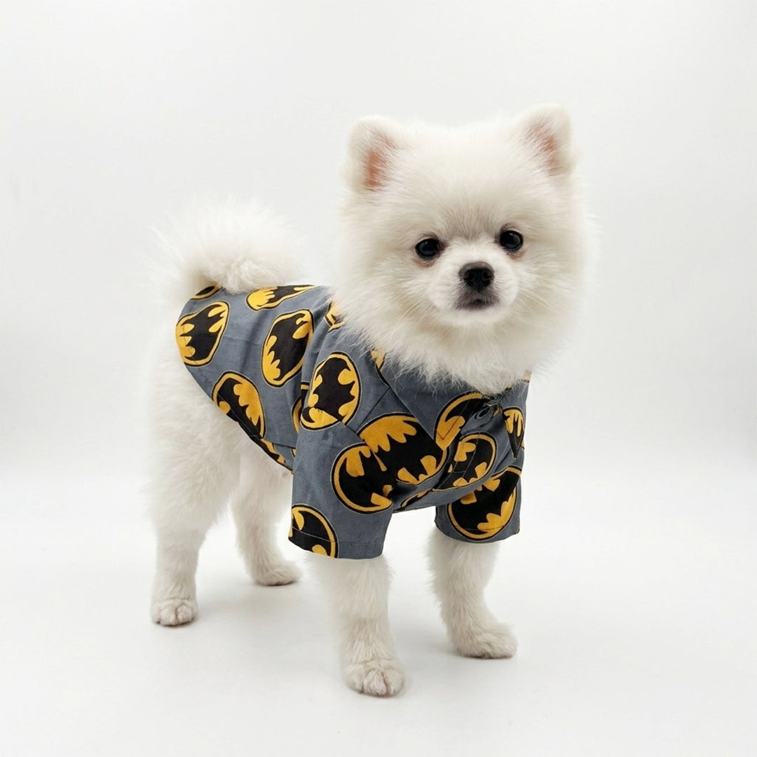 bat print dog shirt for small dogs