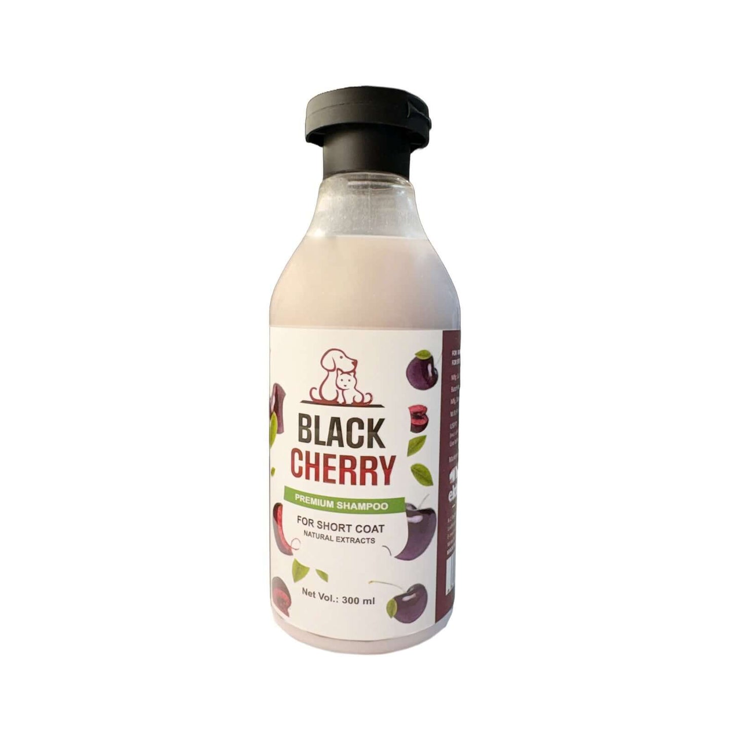 black cherry pet shampoo for short coat dogs