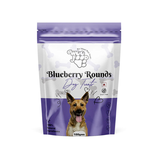 WooFood Blueberry Rounds Dog Treats -100gm