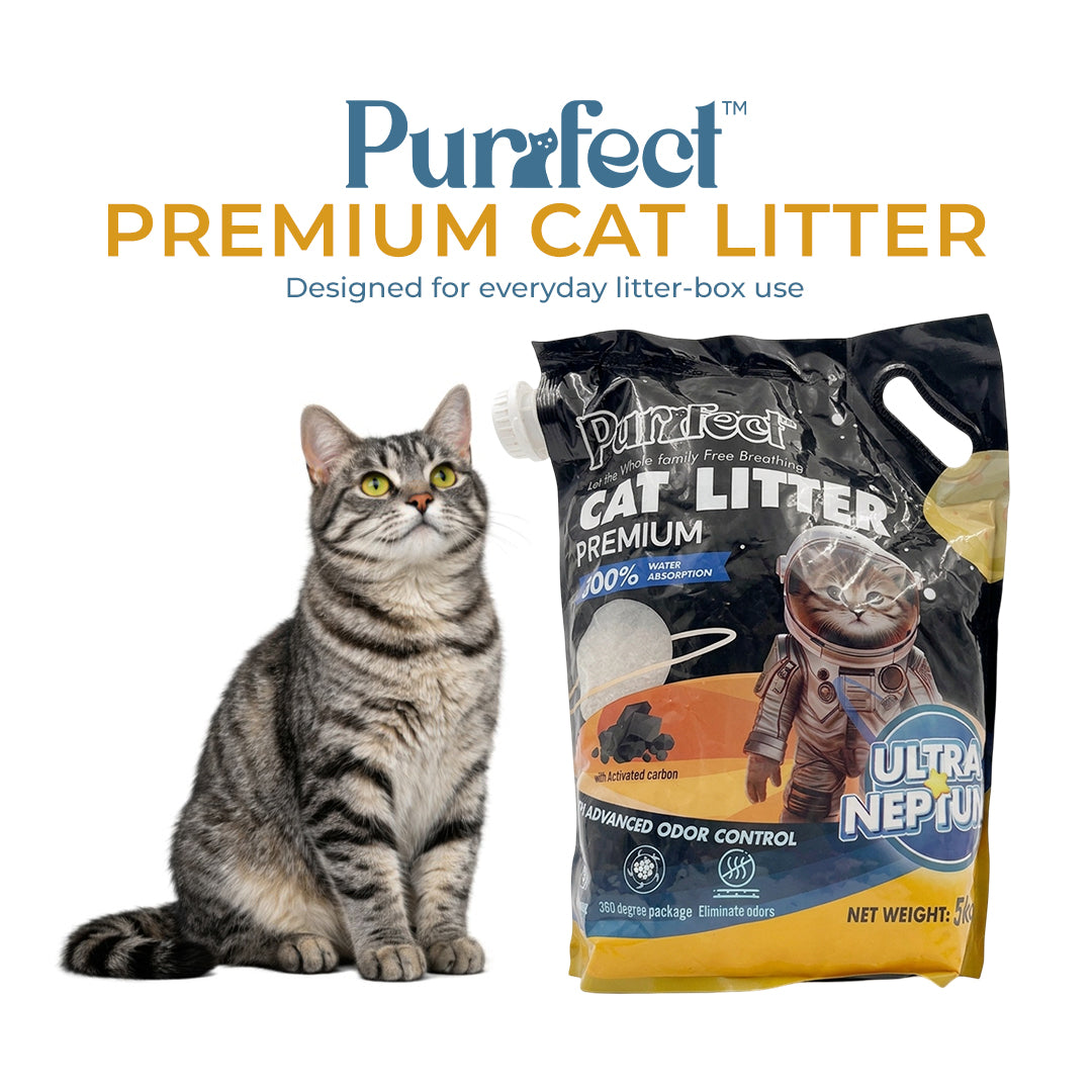 Purrfect Premium Cat Litter – Ultra Neptune with Activated Carbon | 5kg