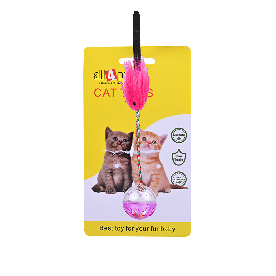 Cat Toy with Feathers
