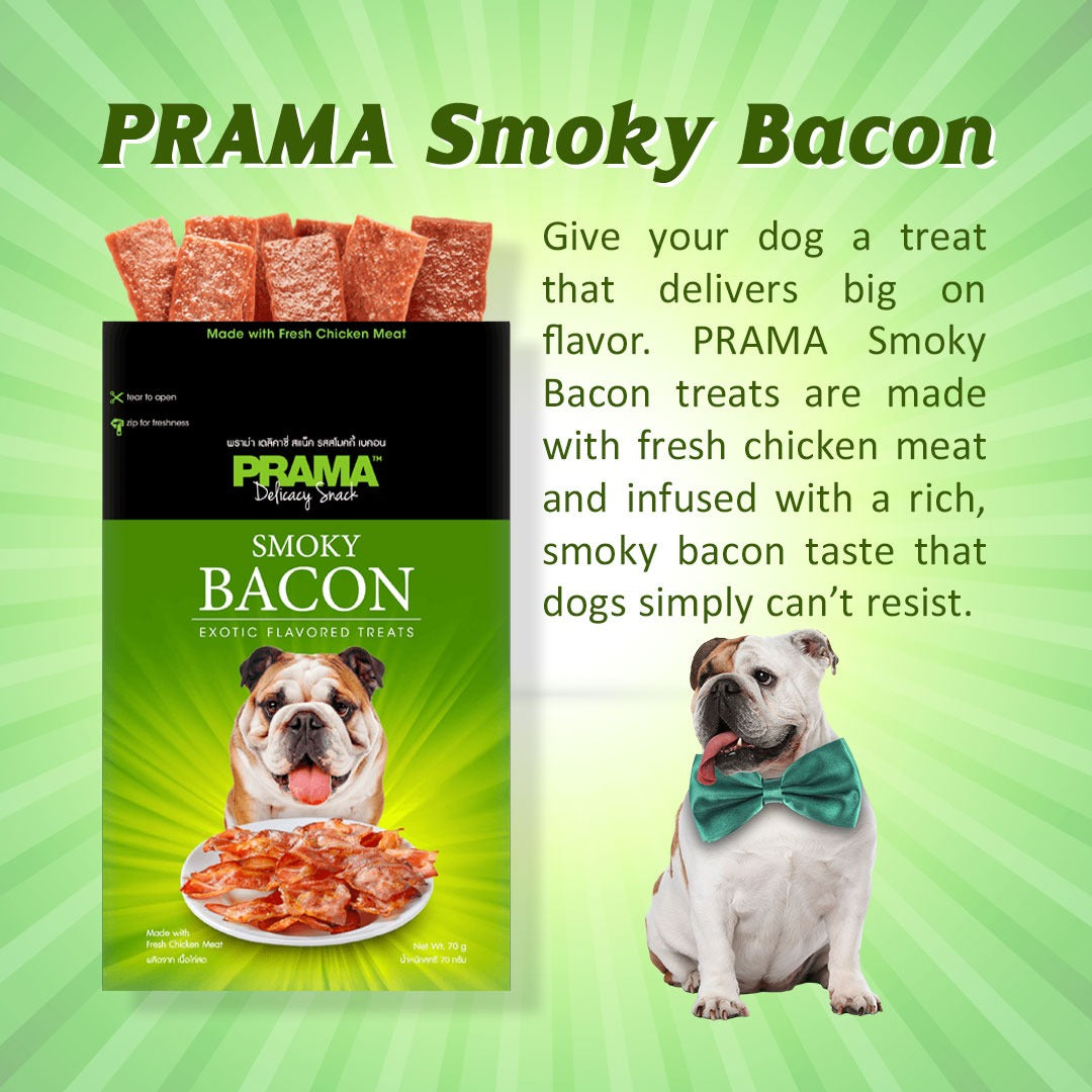 chicken flavored dog treats smoky bacon