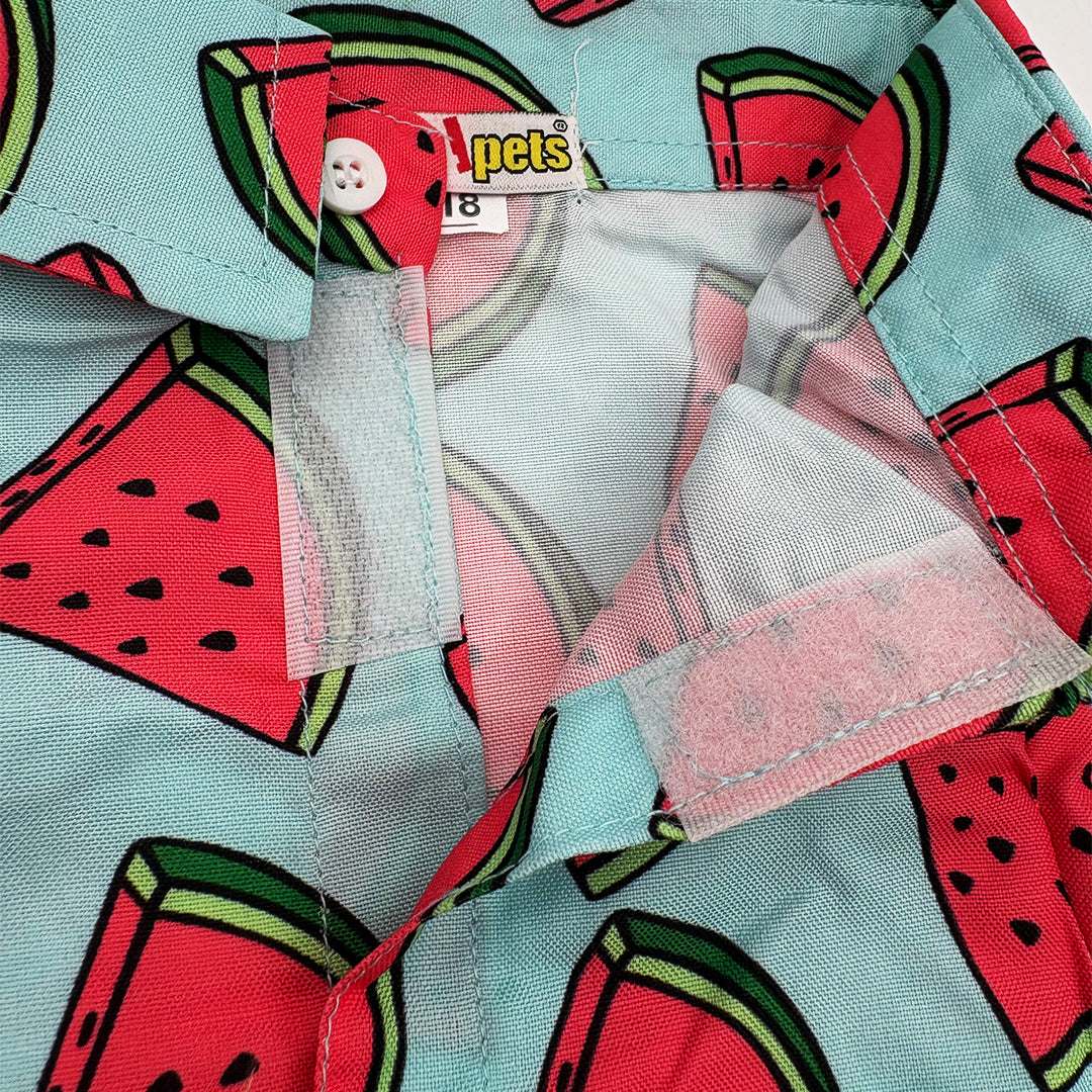 cute summer dog shirt with velcro