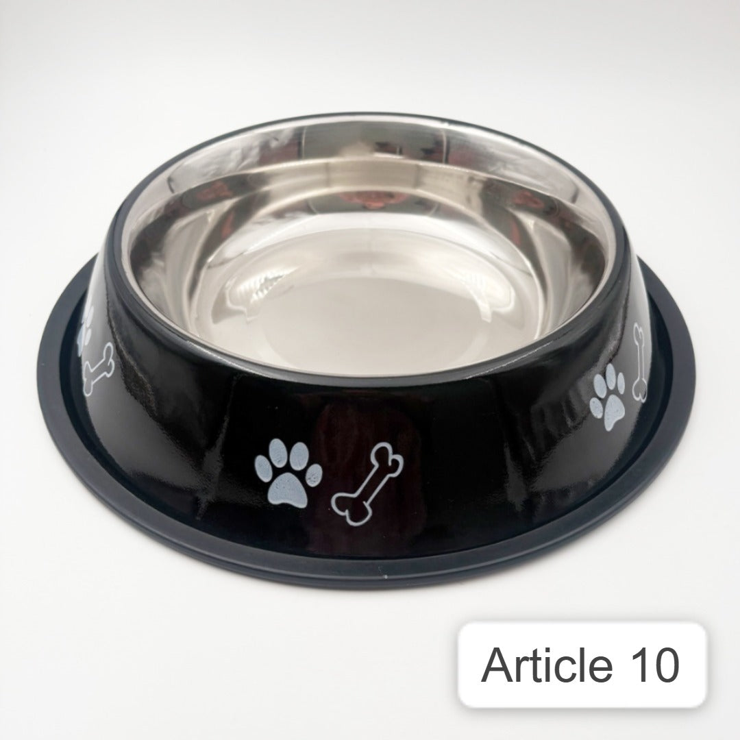 Printed Pet Bowls black