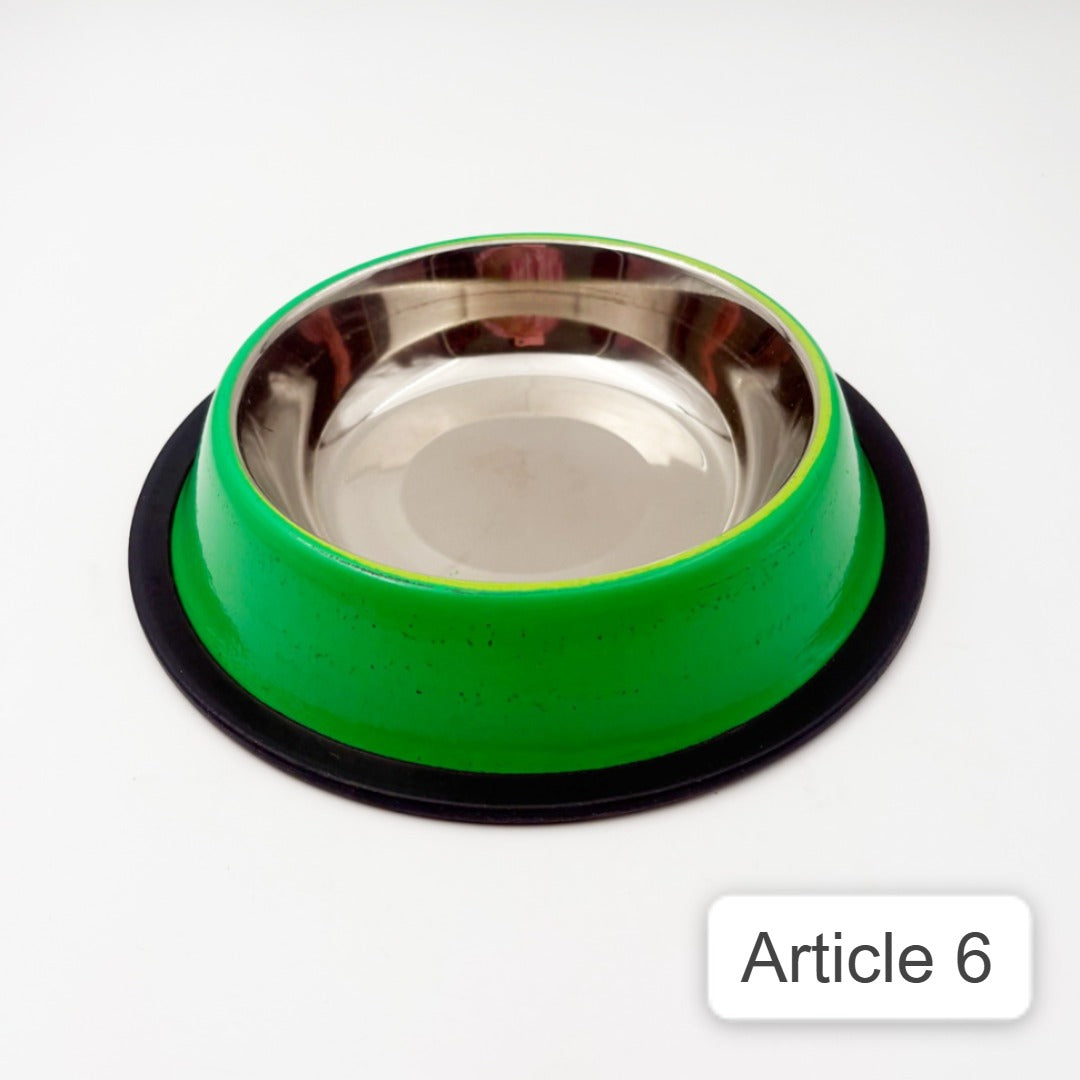 green Printed Pet Bowls