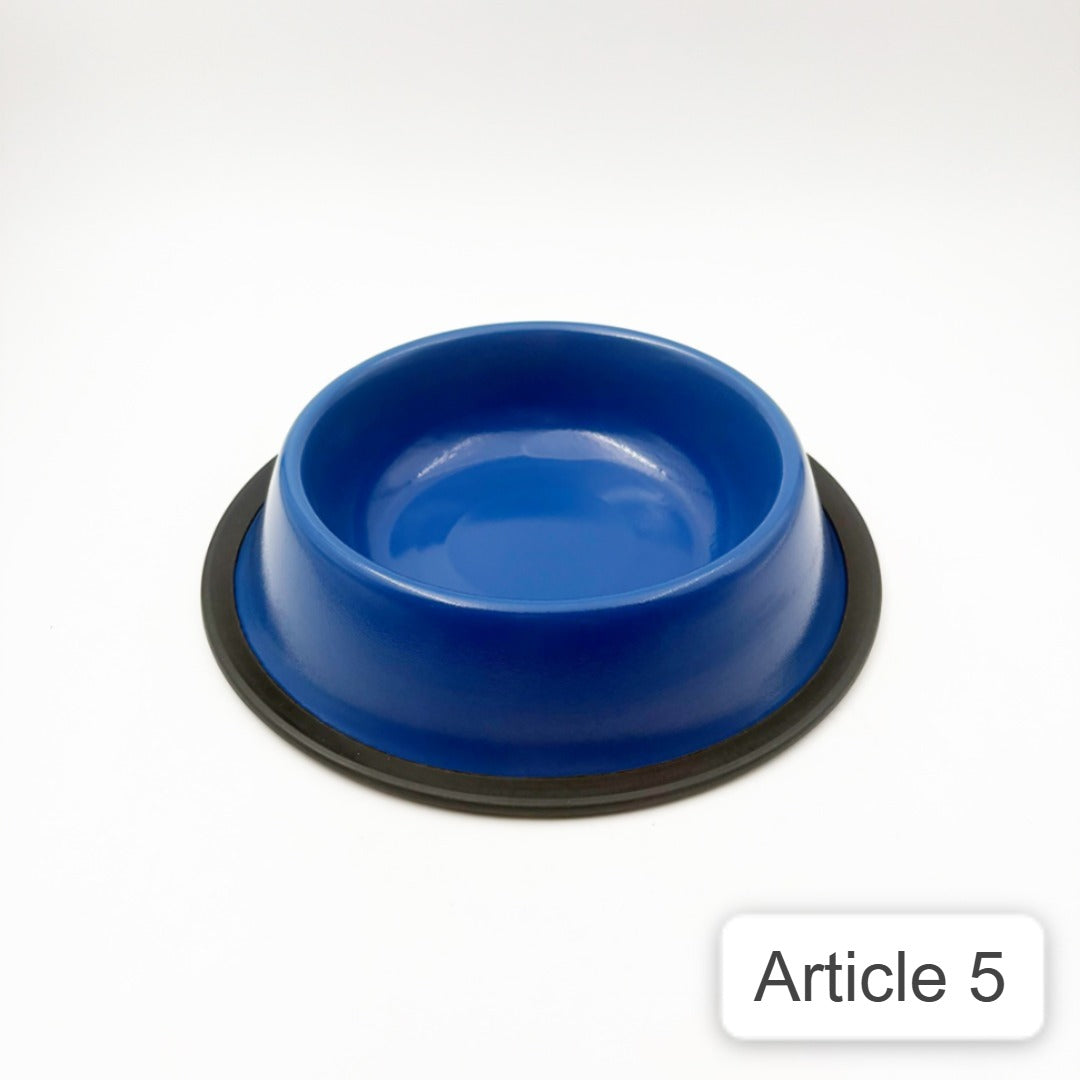 blue Printed Pet Bowls