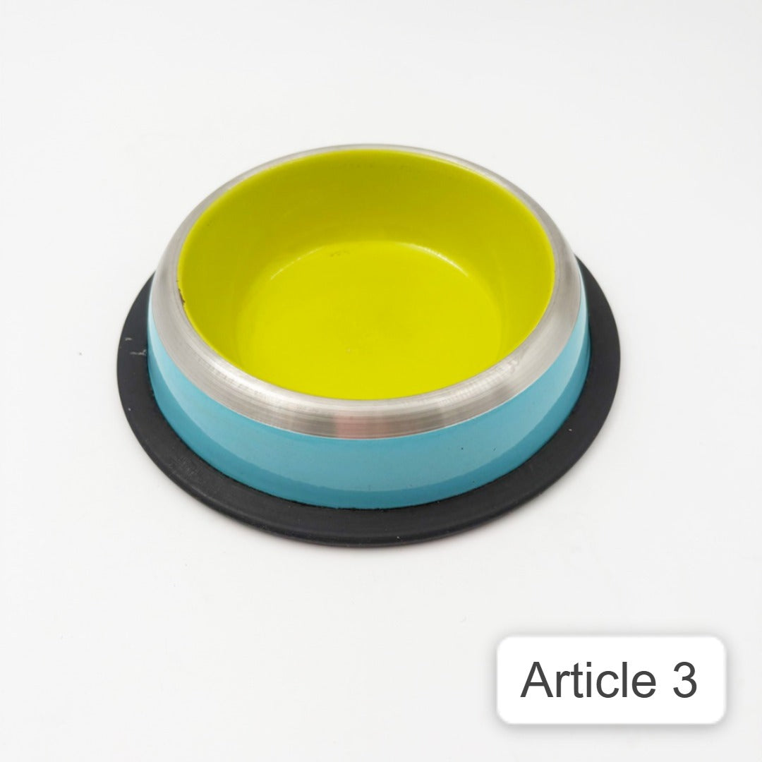 Printed Pet Bowls blue-green
