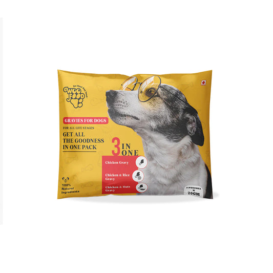 Three in One Gravies for Dogs (70g x 3 Pouches)