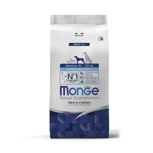 Monge Medium Puppy & Junior Chicken Dog Food
