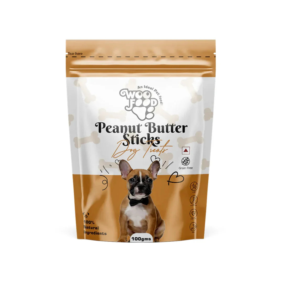 WooFood Peanut Butter Sticks Dog Treats -100gm