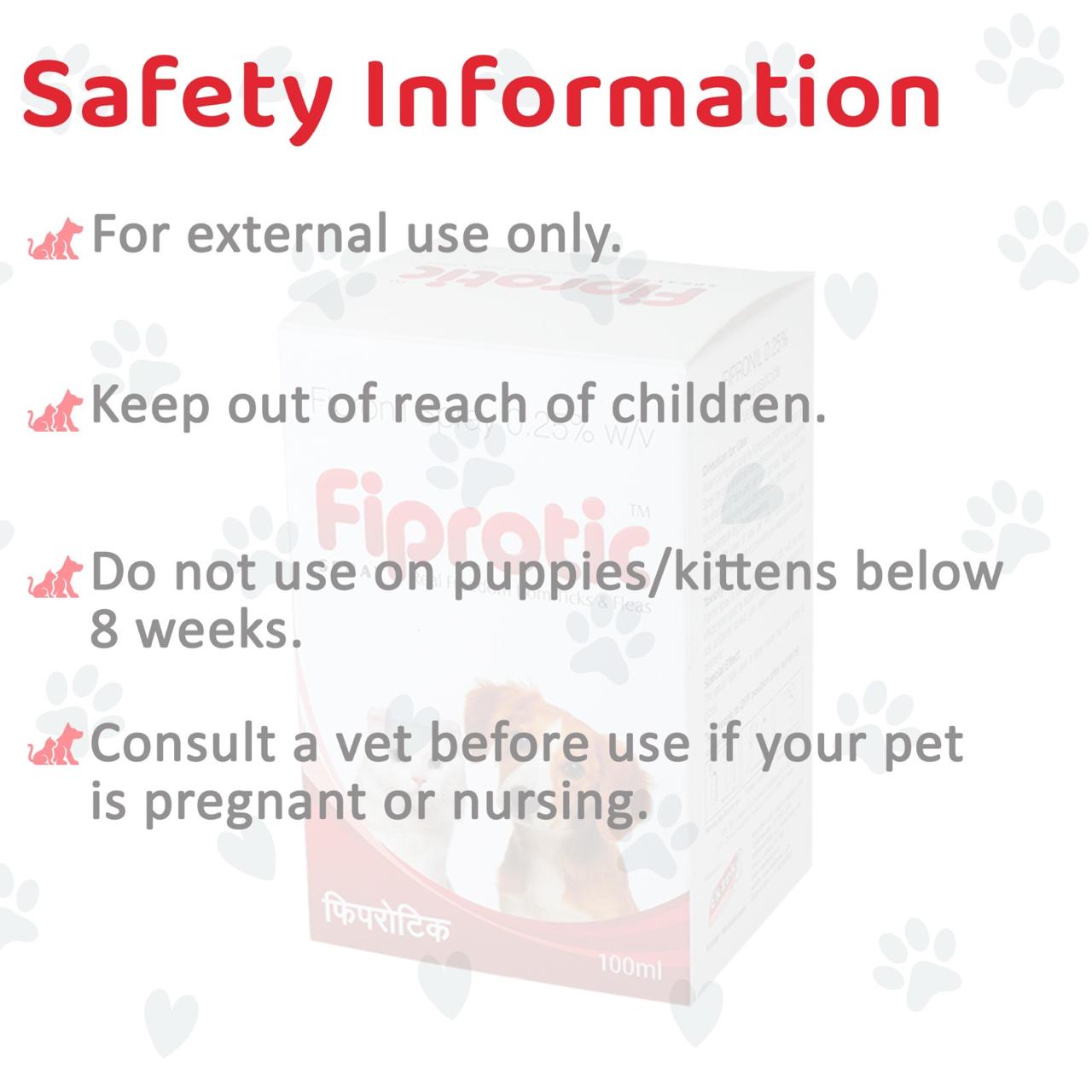 safety guide for using fiprotic spray on dogs cats