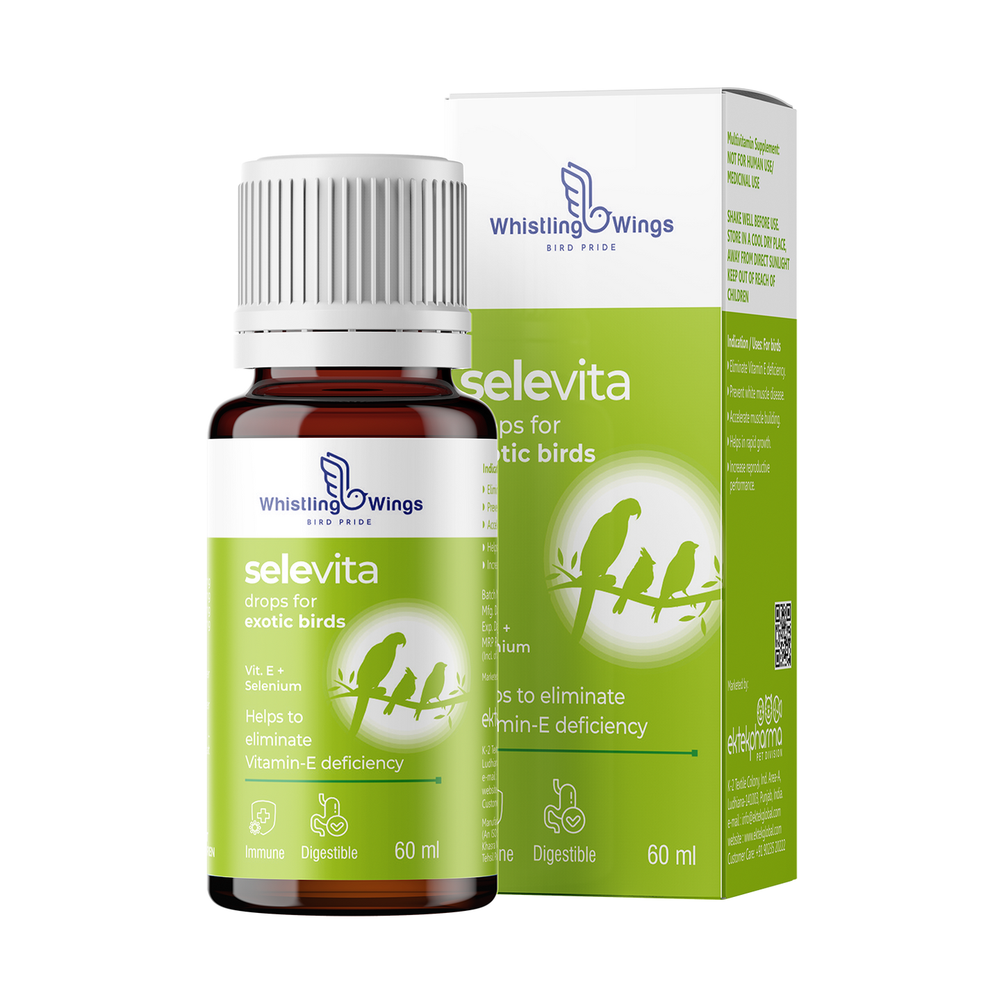 Selevita Drops for Exotic Birds 60ml