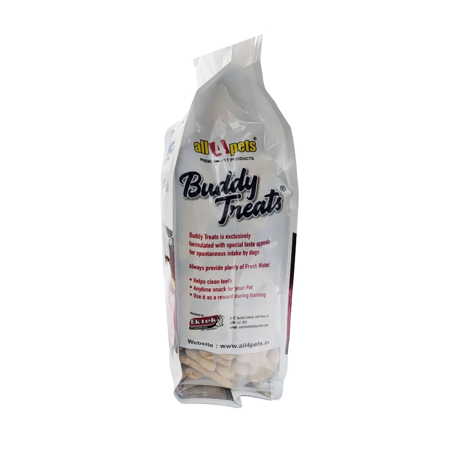 side-of-buddy-treats-biscuits-for-dogs-of-500gram-and-tick-shampoo-free
