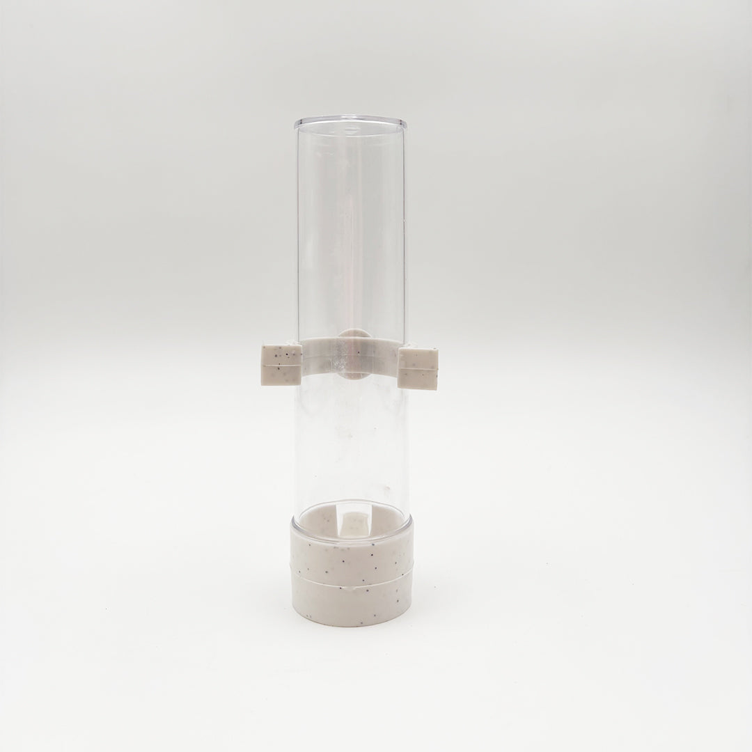 small bird water bottle feeder white