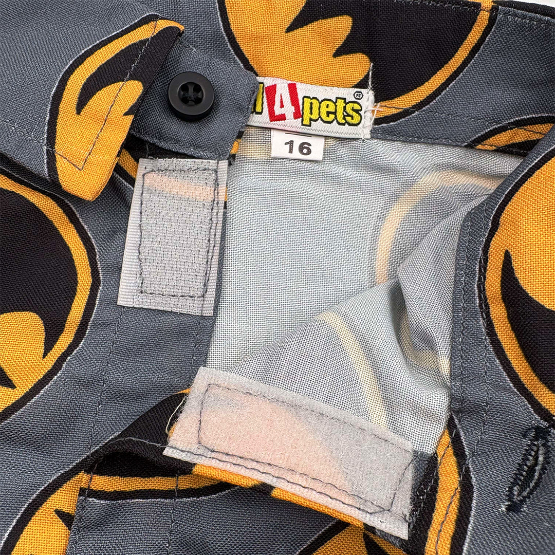 velcro dog collar shirt breathable fabric