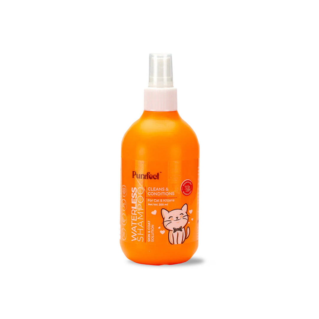 Purrfect Waterless Shampoo for cats & kittens-200ml