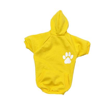 Dog Hoodie with Pocket (Color may vary) Yellow