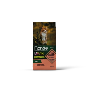 2.B-Wild Grain Free Adult Salmon and Peas for Cats-1.5kg