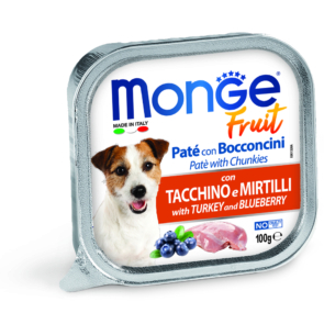 4.Monge Fruit - Pate and Chunkies with Turkey and Blueberry-100gm