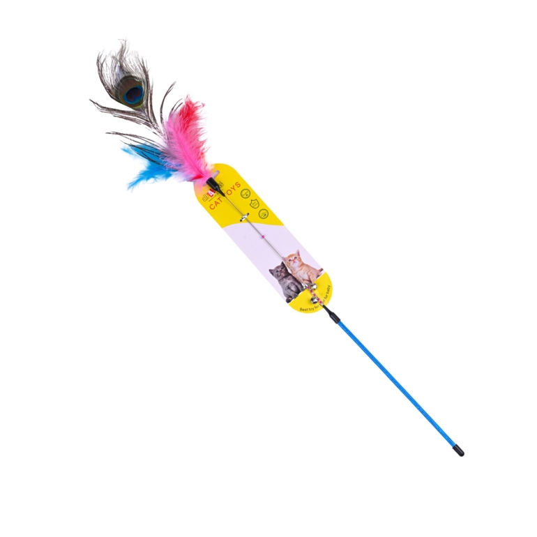 CAT TOY WITH FEATHERS BO-SK026