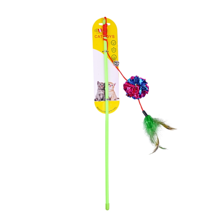 CAT TOY WITH FEATHERS BO-SK025